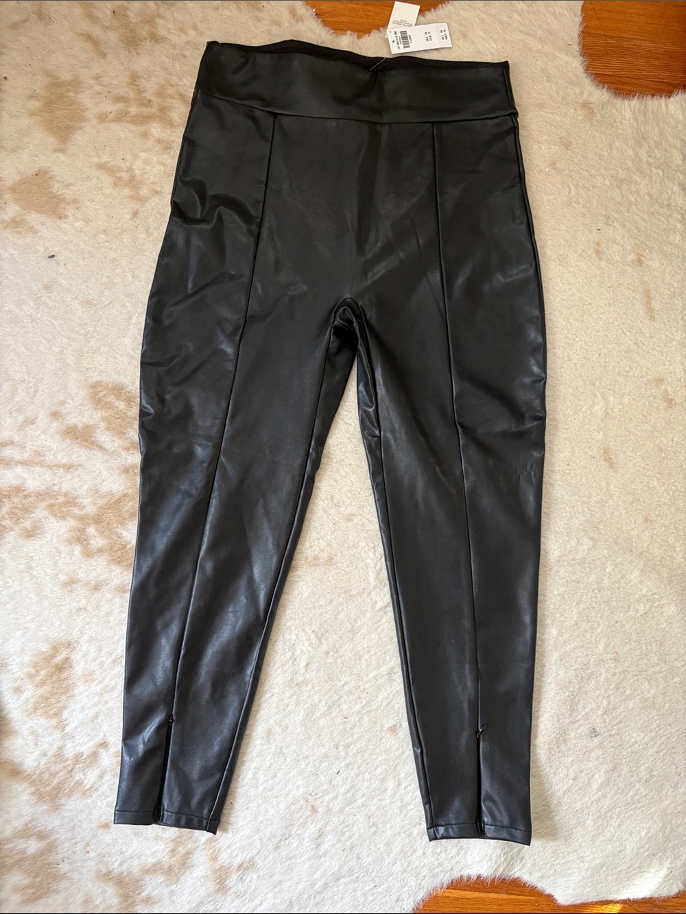 Abercrombie & Fitch Black Faux Leather Leggings